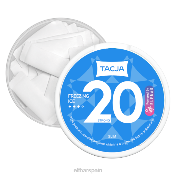 Bolsa de nicotina elfbar tacja - hielo congelado - 1 paquete - 12 mg/g 8LFB228