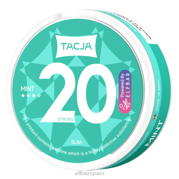 Bolsa de nicotina elfbar tacja - menta - 1 paquete - 12 mg/g 8LFB231