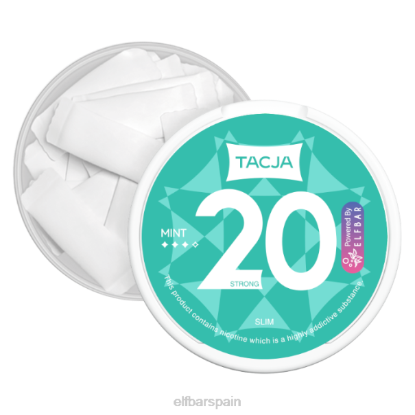 Bolsa de nicotina elfbar tacja - menta - 1 paquete - 12 mg/g 8LFB231