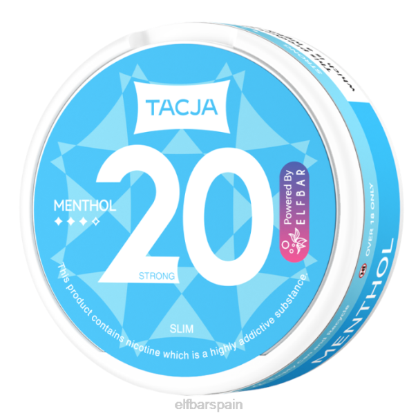 Bolsa de nicotina elfbar tacja - mentol - 1 paquete - 12 mg/g 8LFB221