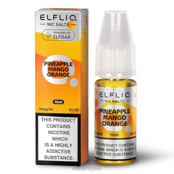 elfbar elfliq sales nic - piña mango naranja - 10ml-10 mg/ml 8LFB173