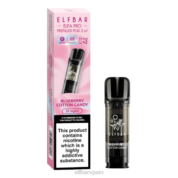 elfbar elfa pro cápsulas precargadas - 20 mg - paquete de 2 8LFB97nube de arándanos