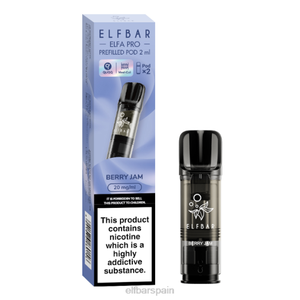elfbar elfa pro cápsulas precargadas - 20 mg - paquete de 2 8LFB98nieve de arándanos