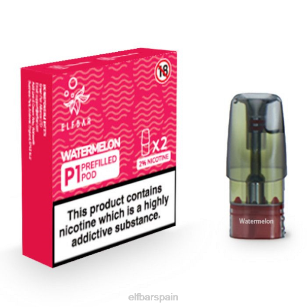 elfbar mate 500 p1 cápsulas precargadas - 20 mg (paquete de 2) 8LFB147sandía