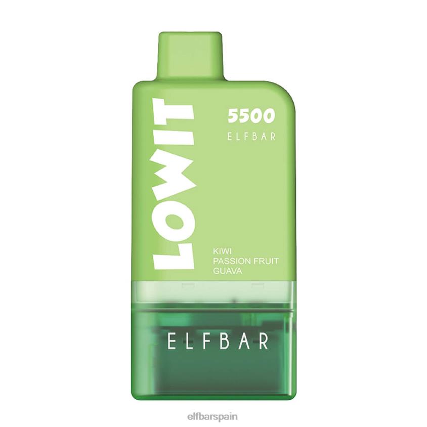 kit de cápsulas precargadas lowit 5500 2% nic VD2T6124 ELFBAR kiwi maracuyá guayaba