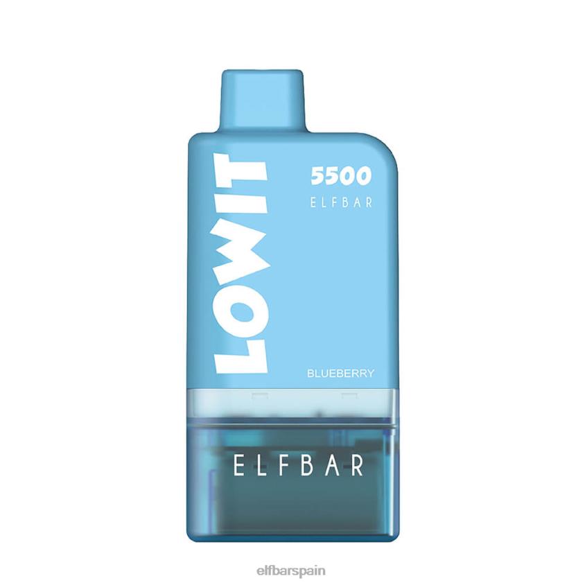 kit de cápsulas precargadas lowit 5500 2% nic VD2T6126 ELFBAR frambuesa azul