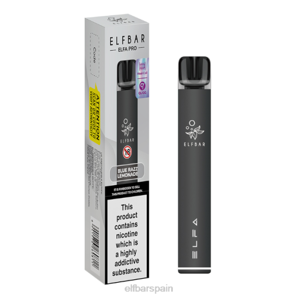 kit elfbar elfa pro pod - recargable 8LFB68Vaina precargada de limonada razz negra + azul