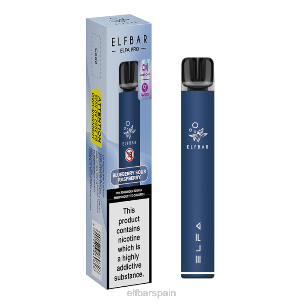 kit elfbar elfa pro pod - recargable 8LFB69vaina precargada azul marino + agria de arándanos
