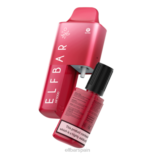 kit precargado elfbar af5000 - 20 mg 8LFB63fresa frambuesa cereza hielo