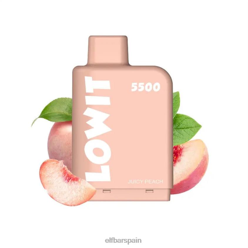 vaina precargada lowit 5500 inhalaciones 2% nic VD2T6144 ELFBAR Durazno jugoso