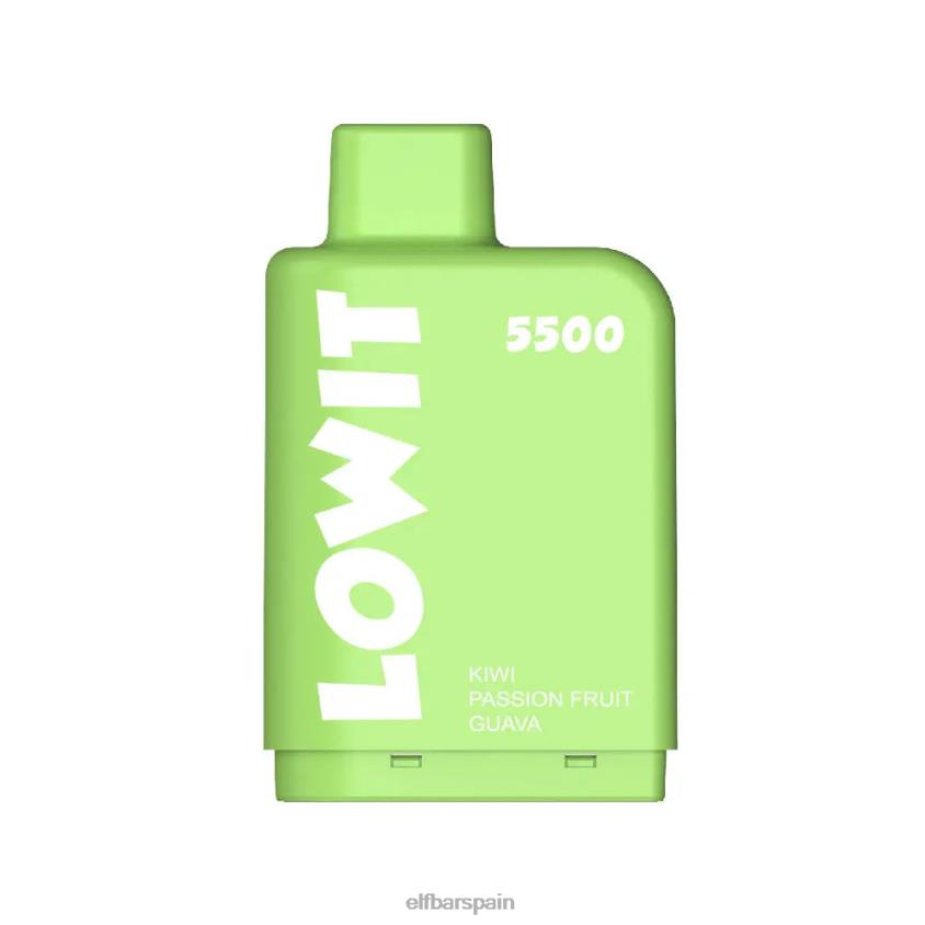 vaina precargada lowit 5500 inhalaciones 2% nic VD2T6148 ELFBAR limonada de uva cereza