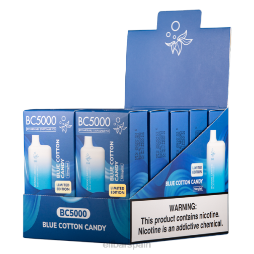ELFBAR Algodón de azúcar azul bc5000 consumidor - 50 mg - individual T24850