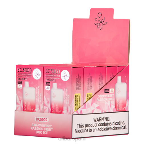 ELFBAR fresa maracuyá dúo hielo bc5000 consumidor - 50 mg - individual T24828