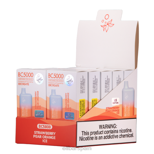 ELFBAR fresa pera naranja hielo bc5000 consumidor - 40 mg - individual T24820