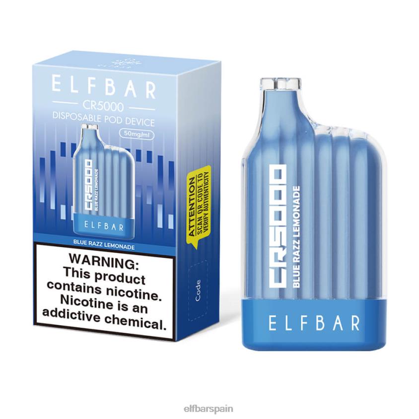 El mejor sabor desechable vape cr5000 blue razz VD2T619 ELFBAR limonada azul razz