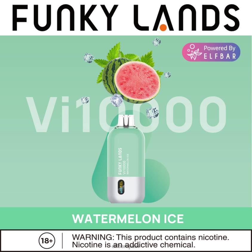 Funky Lands desechables vape vi10000 bocanadas VD2T6168 ELFBAR hielo de sandia
