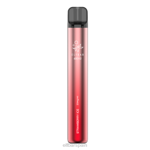 Vaporizador desechable elfbar 600v2 - 20 mg 8LFB14hielo de fresa