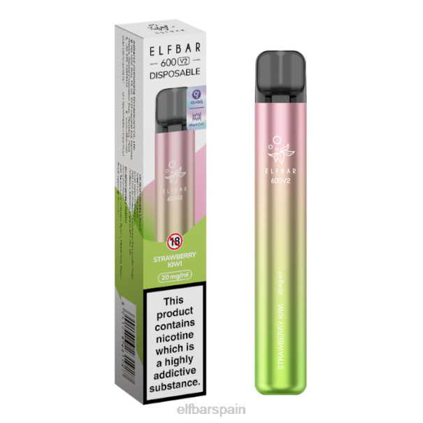 Vaporizador desechable elfbar 600v2 - 20 mg 8LFB16frambuesa arándano