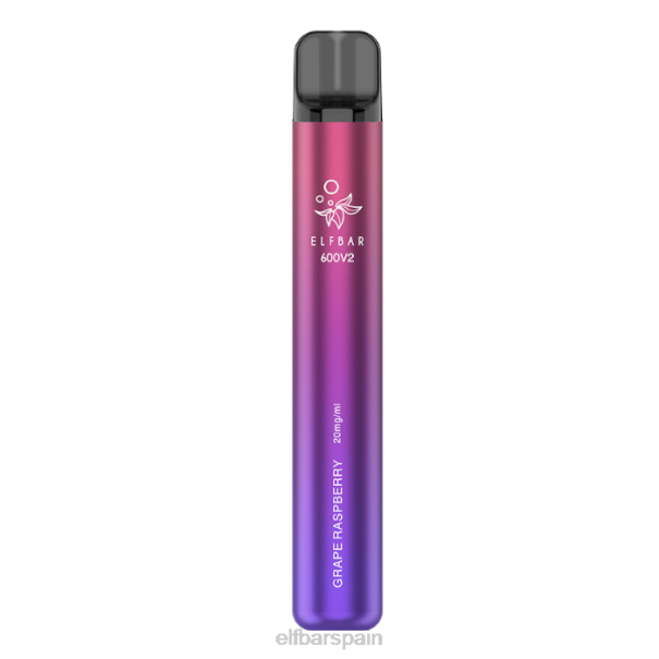 Vaporizador desechable elfbar 600v2 - 20 mg 8LFB24frambuesa uva