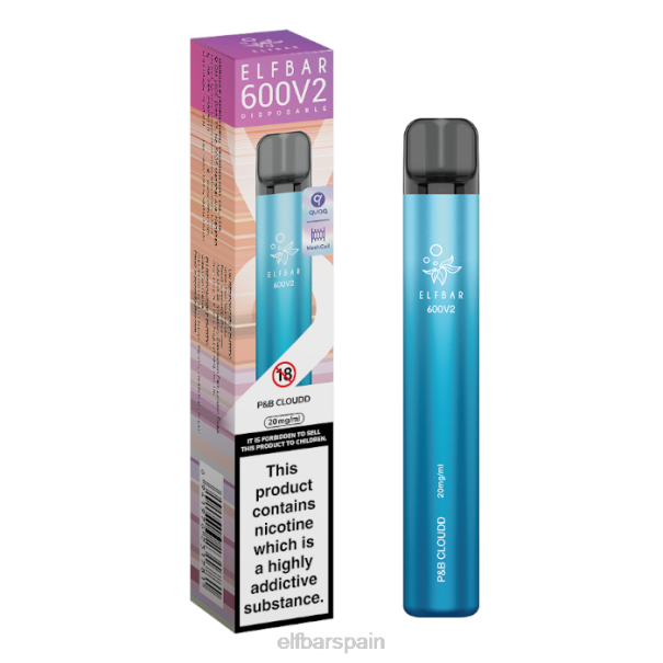 Vaporizador desechable elfbar 600v2 - 20 mg 8LFB25nube p&b