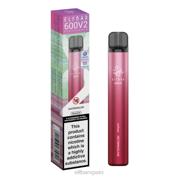 Vaporizador desechable elfbar 600v2 - 20 mg 8LFB4sandía
