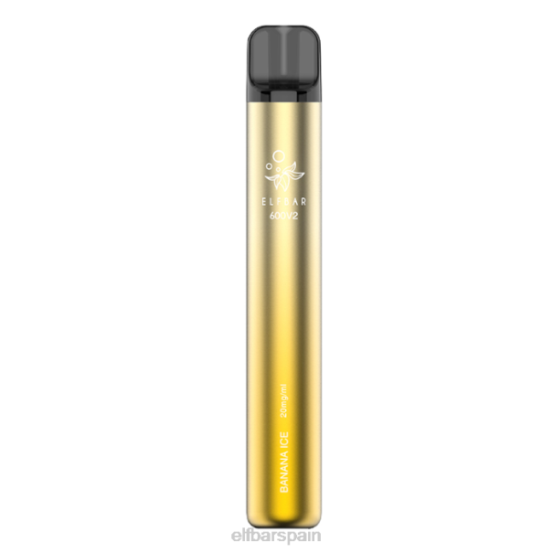 Vaporizador desechable elfbar 600v2 - 20 mg 8LFB9hielo de plátano