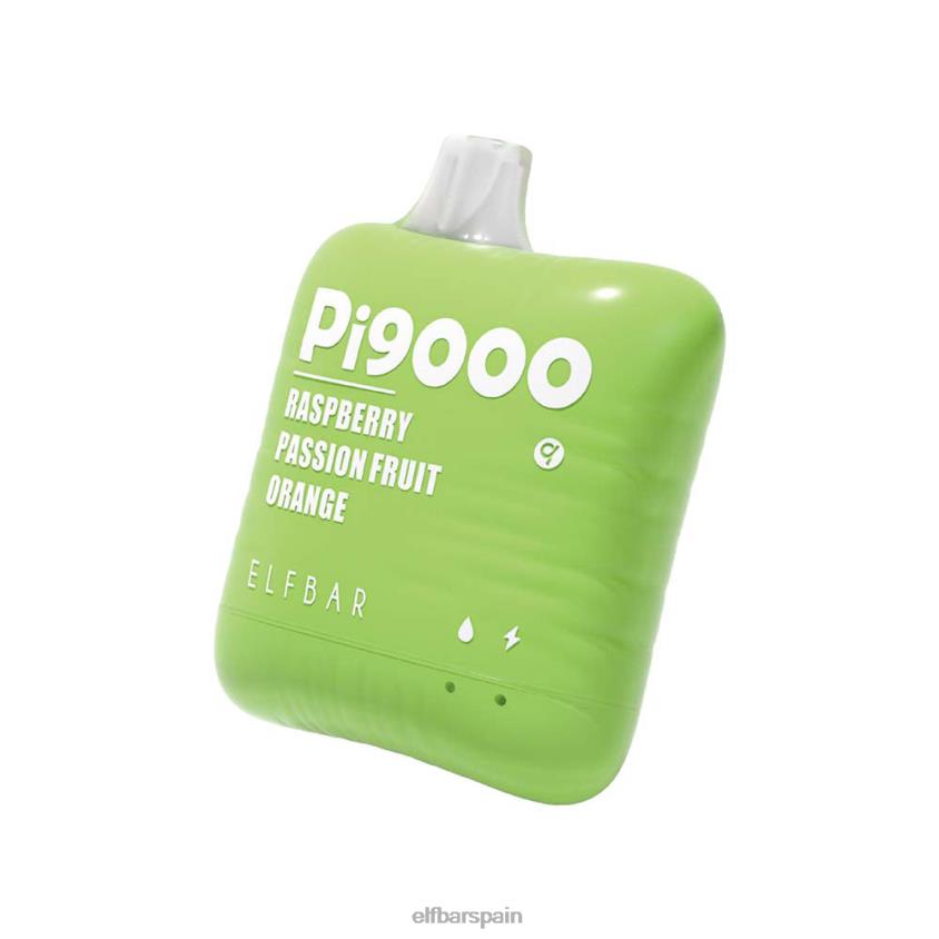 pi9000 vaporizador desechable 9000 inhalaciones VD2T6117 ELFBAR frambuesa maracuyá naranja