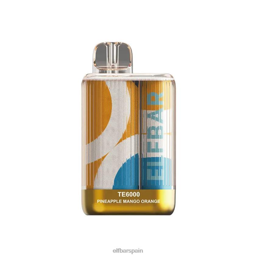 soplos disponibles del vape te6000 VD2T683 ELFBAR piña mango naranja