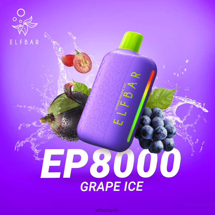 vape desechable nuevos soplos ep8000 VD2T657 ELFBAR cereza de uva