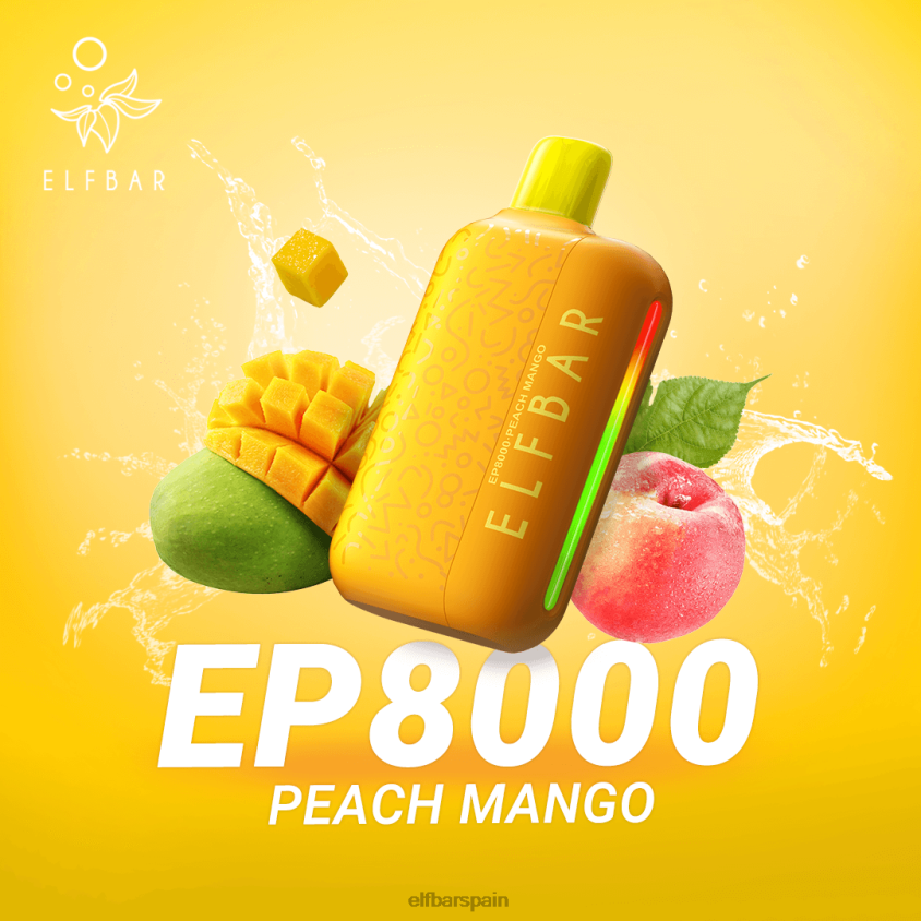 vape desechable nuevos soplos ep8000 VD2T674 ELFBAR mango durazno